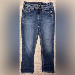 Silver SUKI Fluid High Capri‎ W26”/L23”